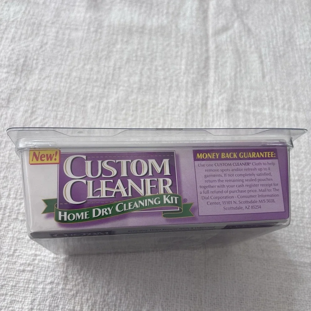 CUSTOM CLEANER Home Dry Cleaning Kit Fabric Care Up To 16 Garments NEW Household